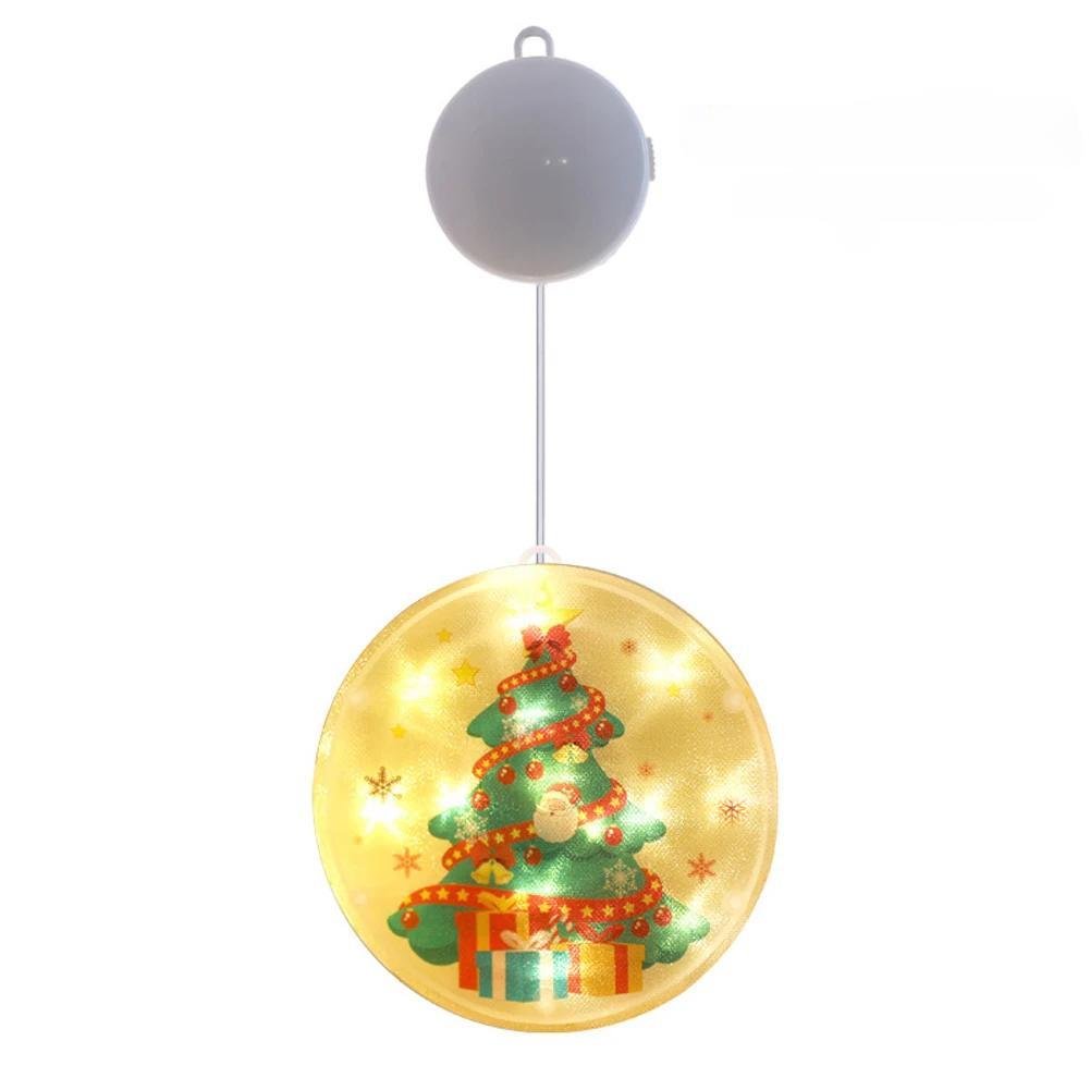 Christmas Tree LED Window Lights – 3D Battery-Powered Fairy Glow with Easy Hang & Double-Sided Tape
