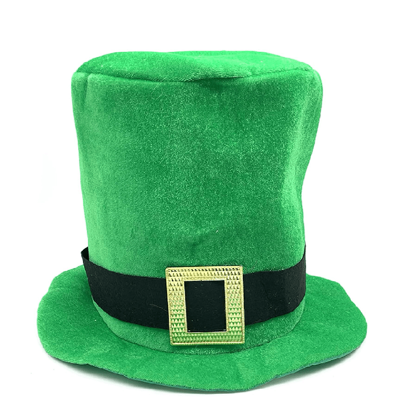 Adult Green Leprechaun Costume Hat – Canvas Topper Accessory for St. Patrick’s Day Parties, Christmas Trees & Festive Photoshoots