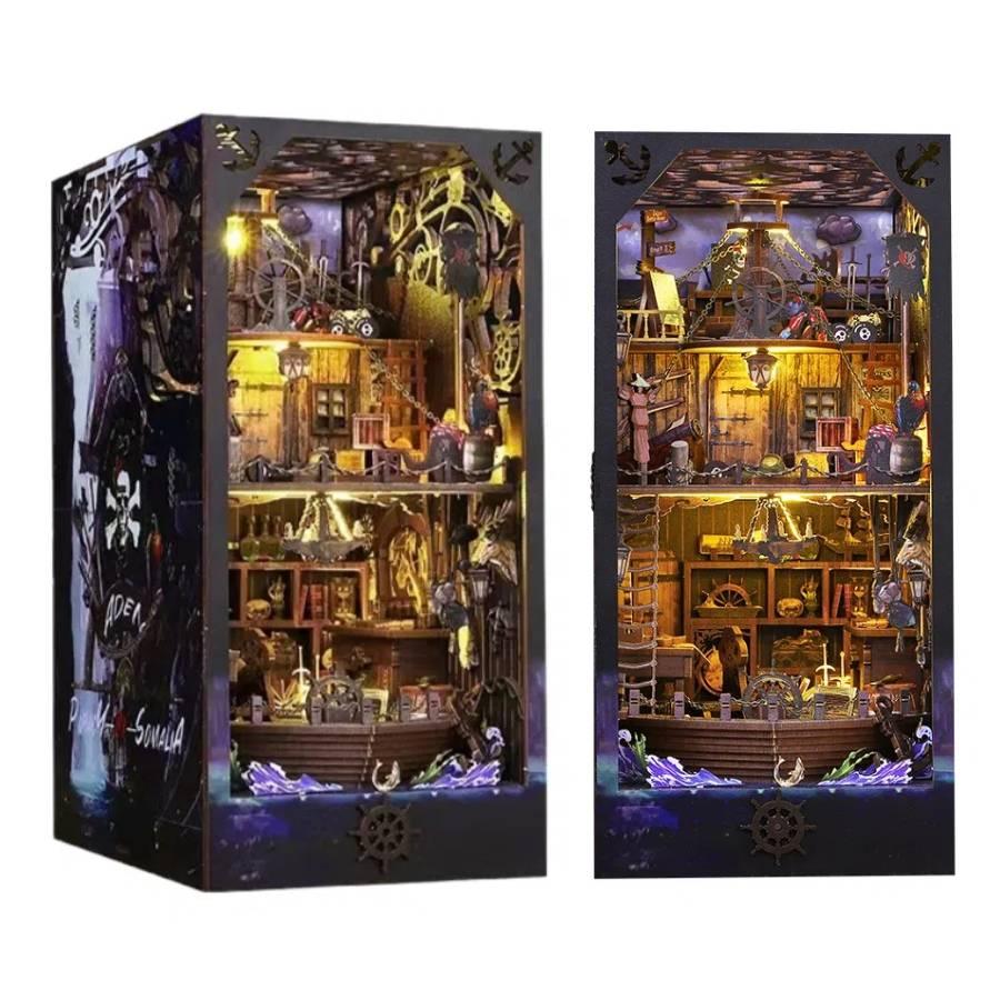Pirate Captain's Aden Ship DIY Book Nook Kit