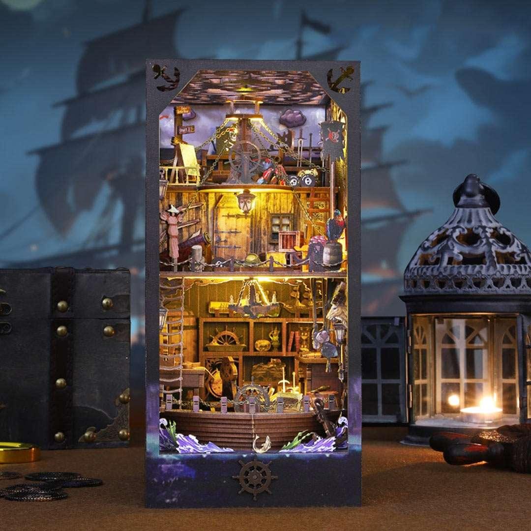 Pirate Captain's Aden Ship DIY Book Nook Kit