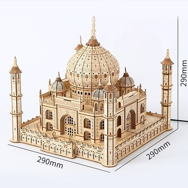 Taj Mahal with Light | Architecture 3D Wooden Puzzle | Mechanical