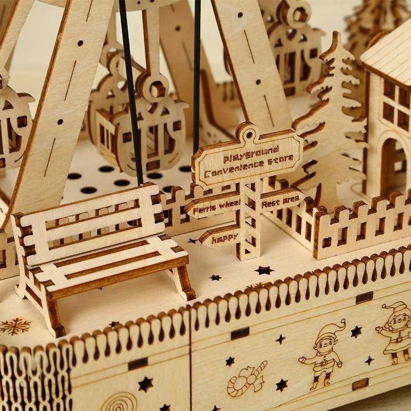 Christmas Ferris Wheel 3D Wooden Puzzles
