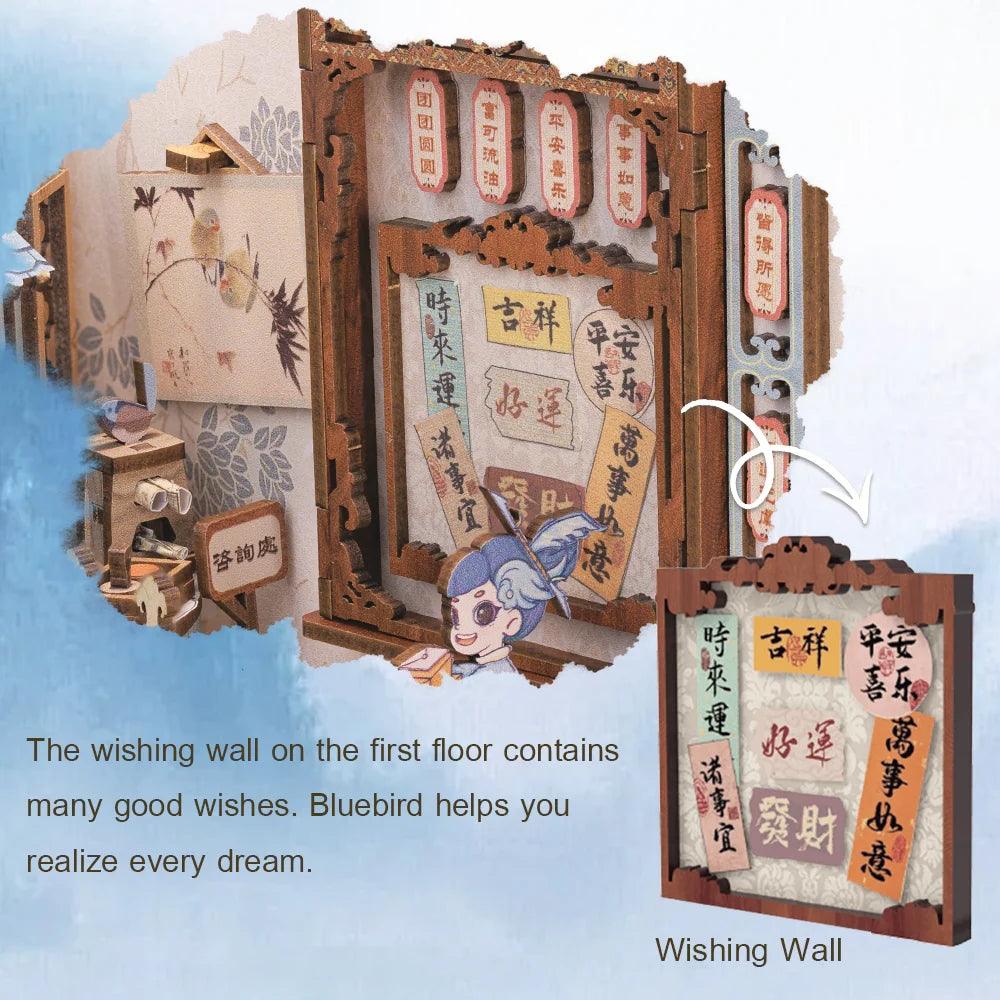 Azure Phoenix Lodge DIY Book Nook Kit