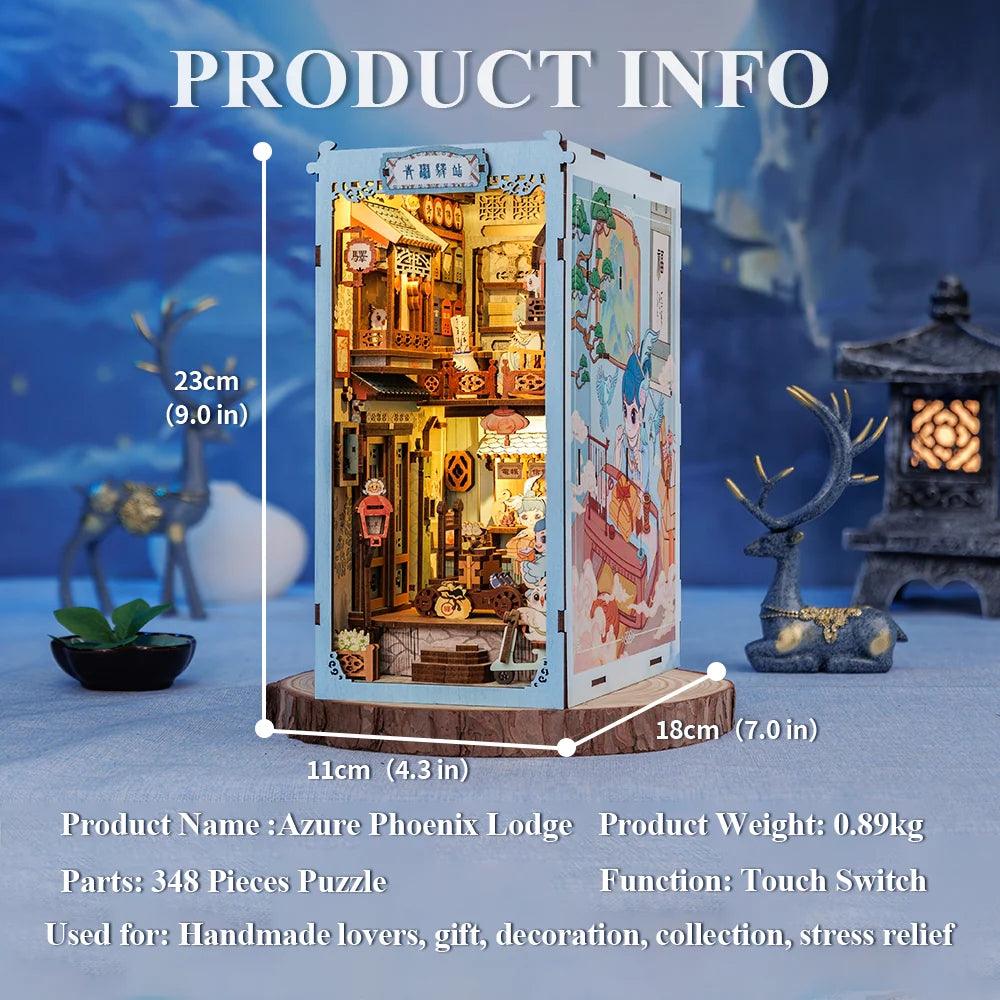 Azure Phoenix Lodge DIY Book Nook Kit