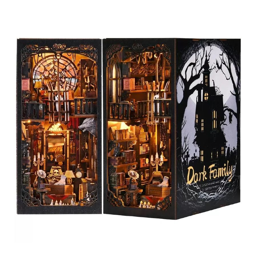 Dark Family DIY Book Nook Kit | Haunted House