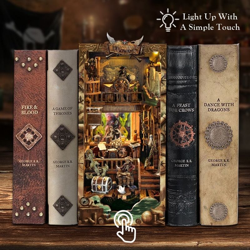 Ghost Pirate Ship DIY Book Nook Kit