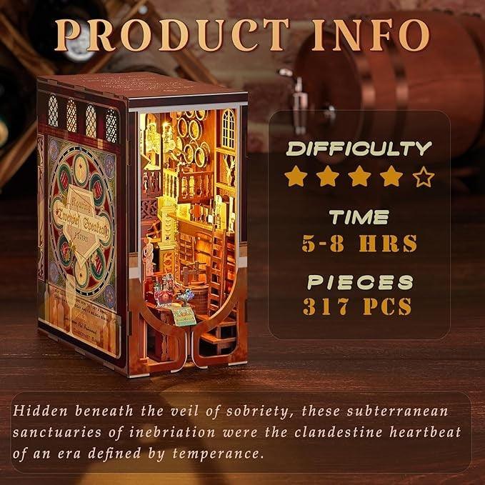 Louis Tavern DIY Book Nook Kit | Roaring Twenties Speakeasy