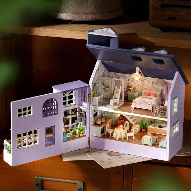 Happy House DIY Miniature House Kit | Mini House Series