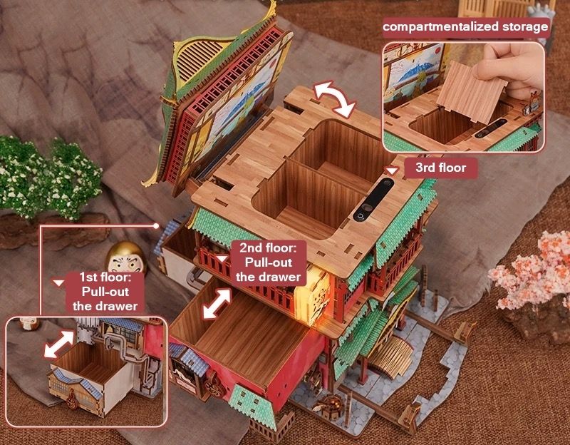 Onsen Saga DIY Miniature House Kit | Japanese Bathhouse