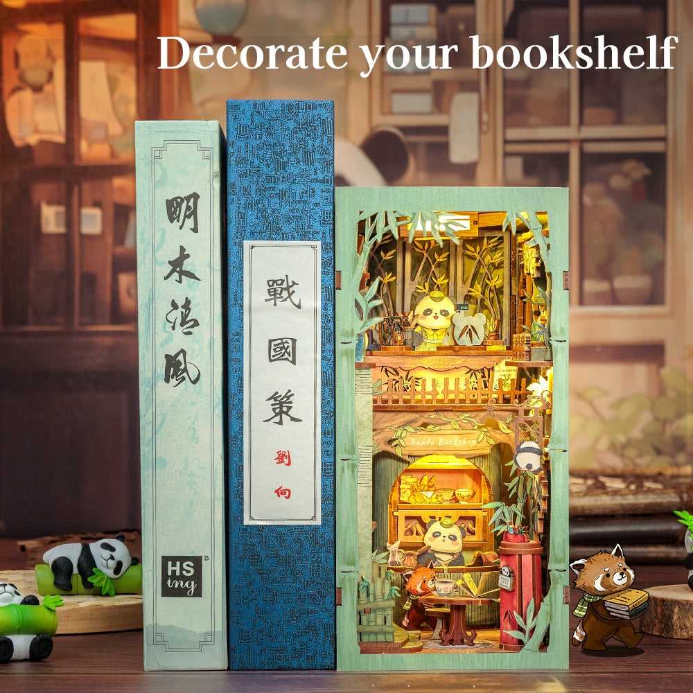 Panda Bookshop DIY Book Nook Kit