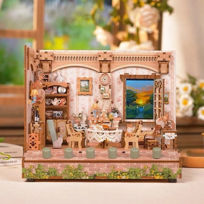 Pastoral Time DIY Miniature House Kit | White Sounds