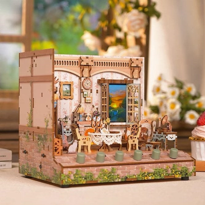 Pastoral Time DIY Miniature House Kit | White Sounds