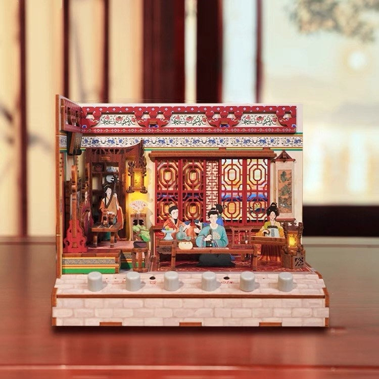 Pavilion of Prince Teng DIY Miniature House Kit | White Sounds