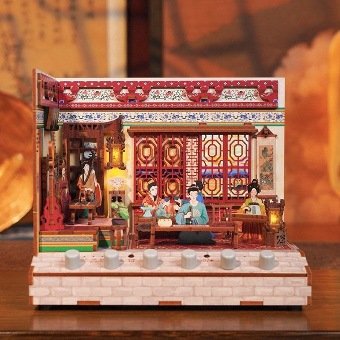 Pavilion of Prince Teng DIY Miniature House Kit | White Sounds