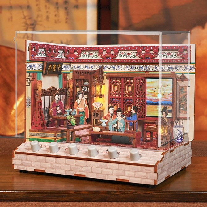 Pavilion of Prince Teng DIY Miniature House Kit | White Sounds