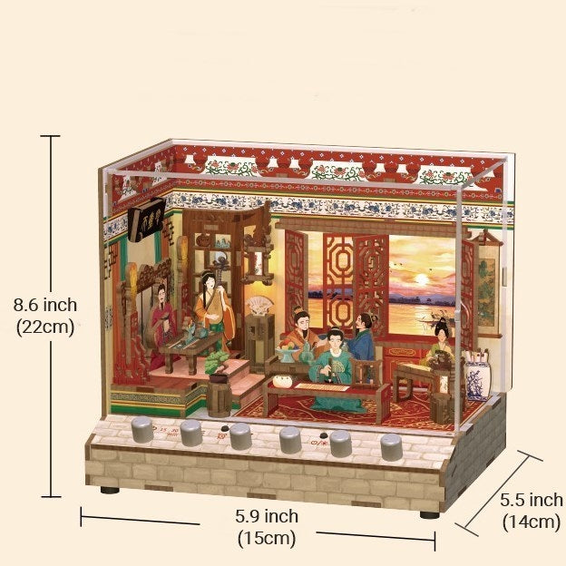Pavilion of Prince Teng DIY Miniature House Kit | White Sounds
