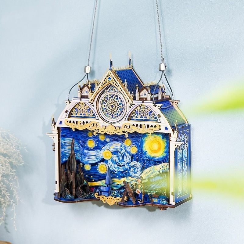 Starry Night 3D Metal Puzzles DIY Assembly Kit