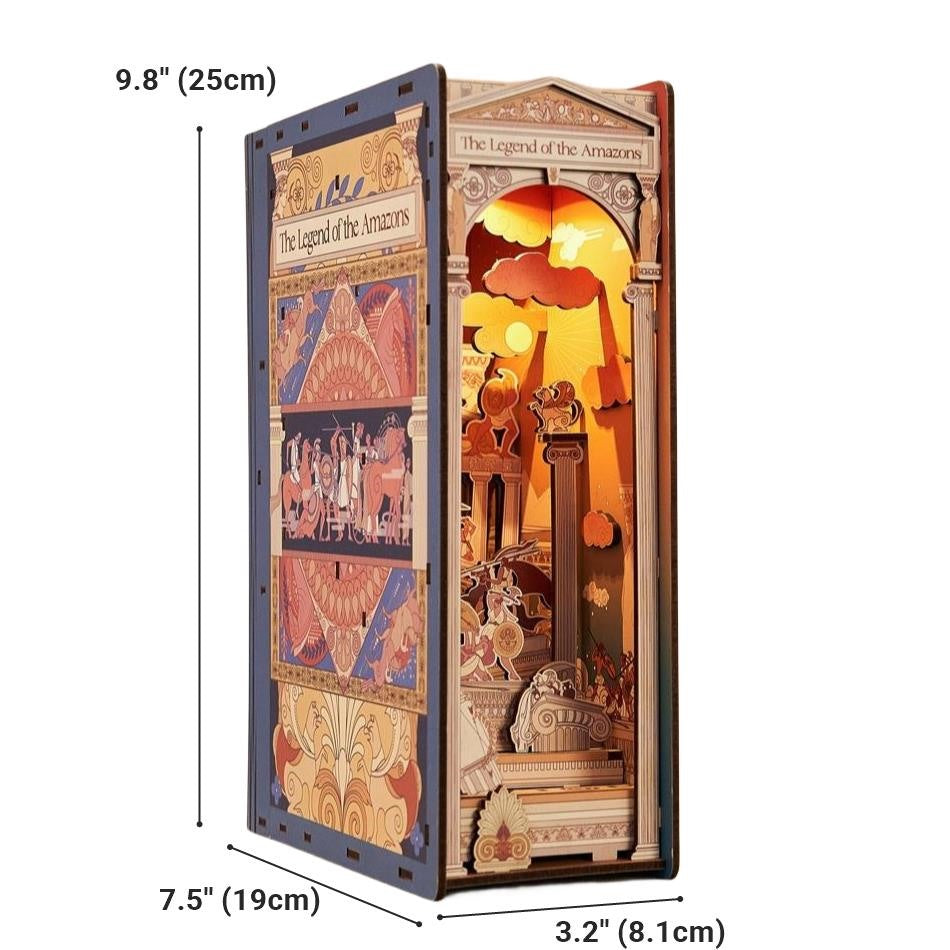The Legend of the Amazons DIY Book Nook | Greek Art Inspired
