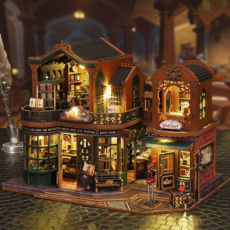 Twilight Bookstore DIY Miniature House Kit