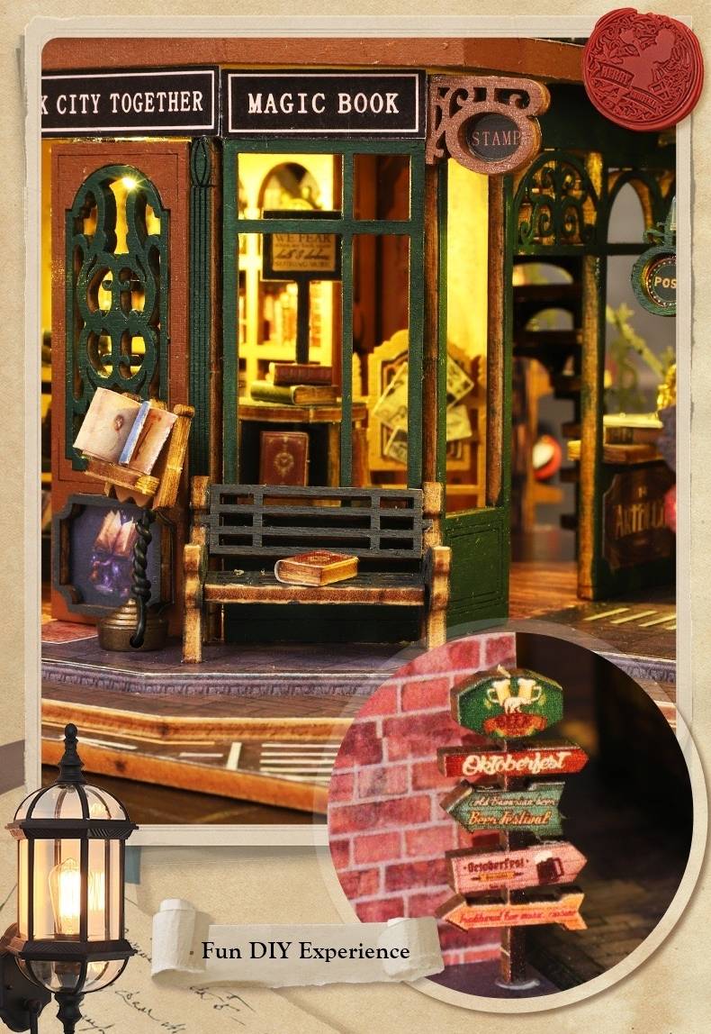 Twilight Bookstore DIY Miniature House Kit