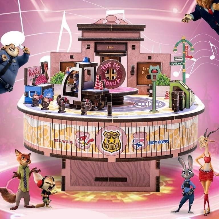 Zootopia 3D Wooden Puzzles | Music Box