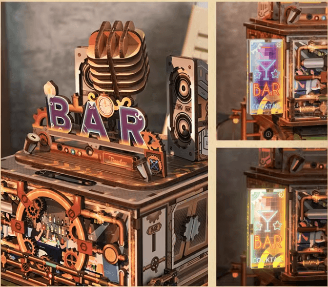 Punk Bar - 3D Wooden Puzzles - Desk Accessories