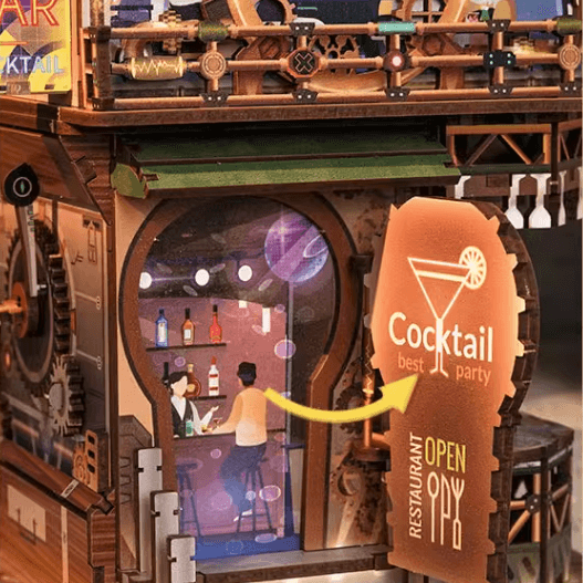 Punk Bar - 3D Wooden Puzzles - Desk Accessories