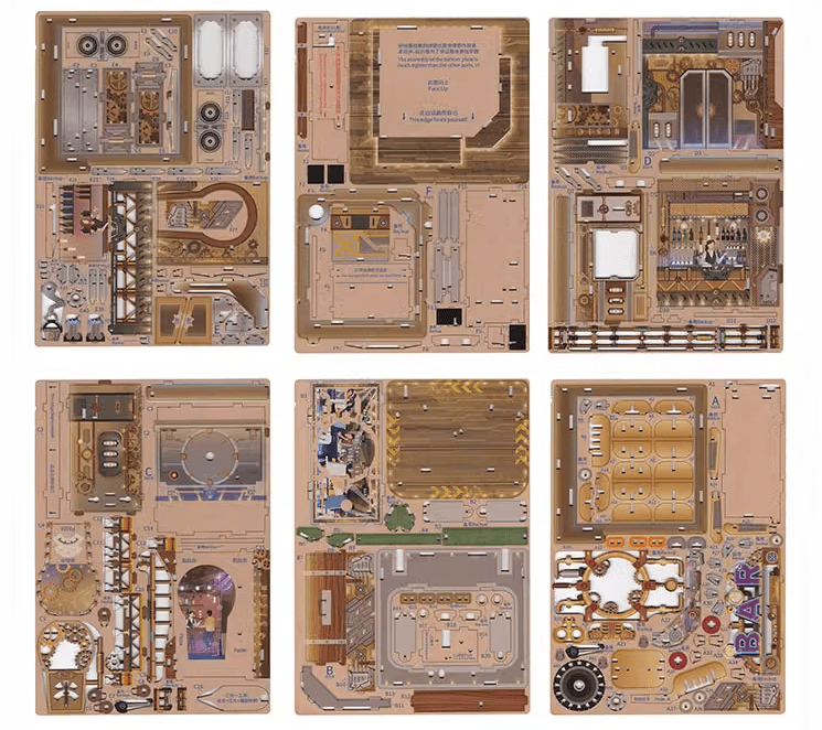 Punk Bar - 3D Wooden Puzzles - Desk Accessories