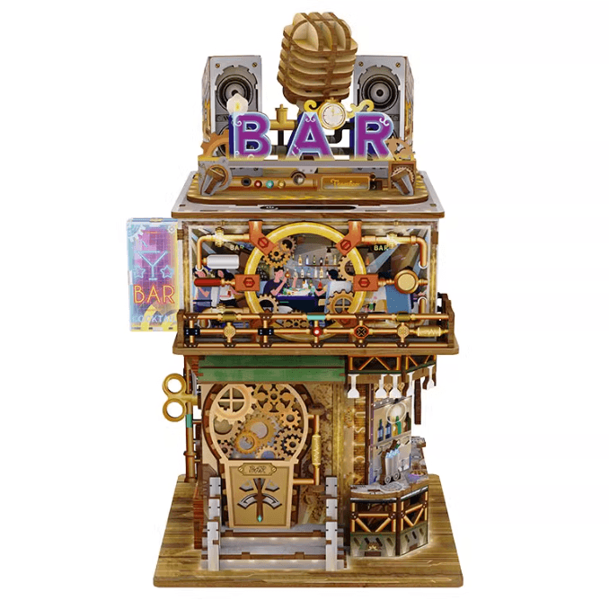 Punk Bar - 3D Wooden Puzzles - Desk Accessories