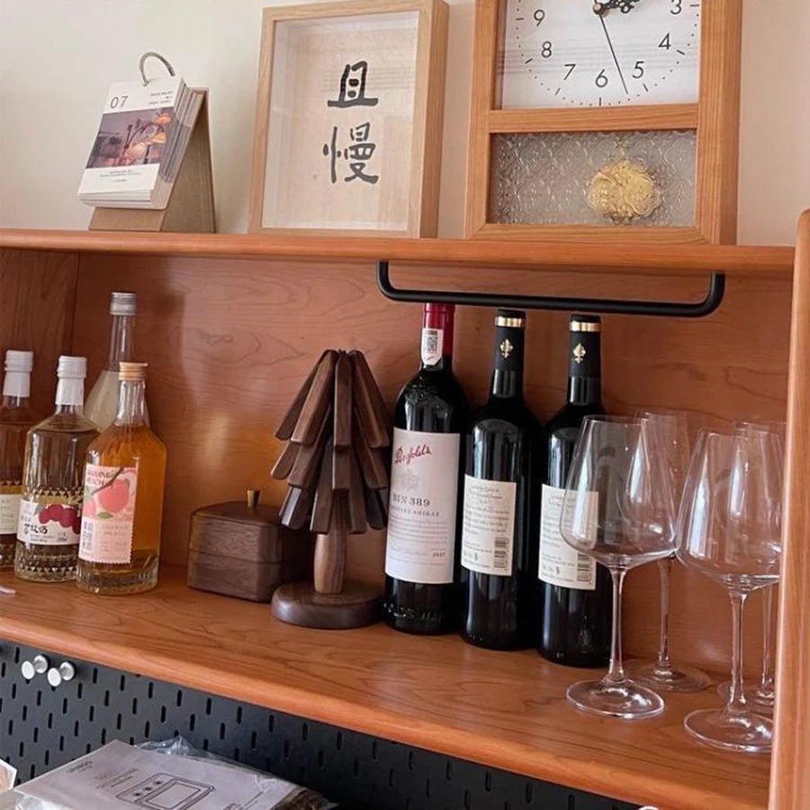 Black Walnut Foldable Christmas Tree Wooden Coasters – Creative Heat-Resistant Pot Mats & Kitchen Décor Accessories