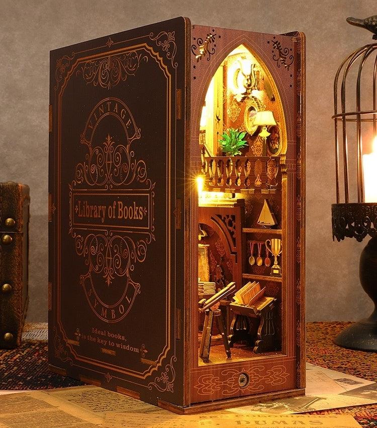 Library of Books | DIY Wooden Book Nook Kit