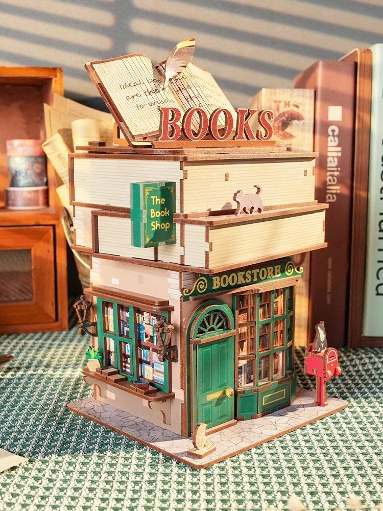 Book Shop | 3D Wooden Puzzle | Miniature Crafts