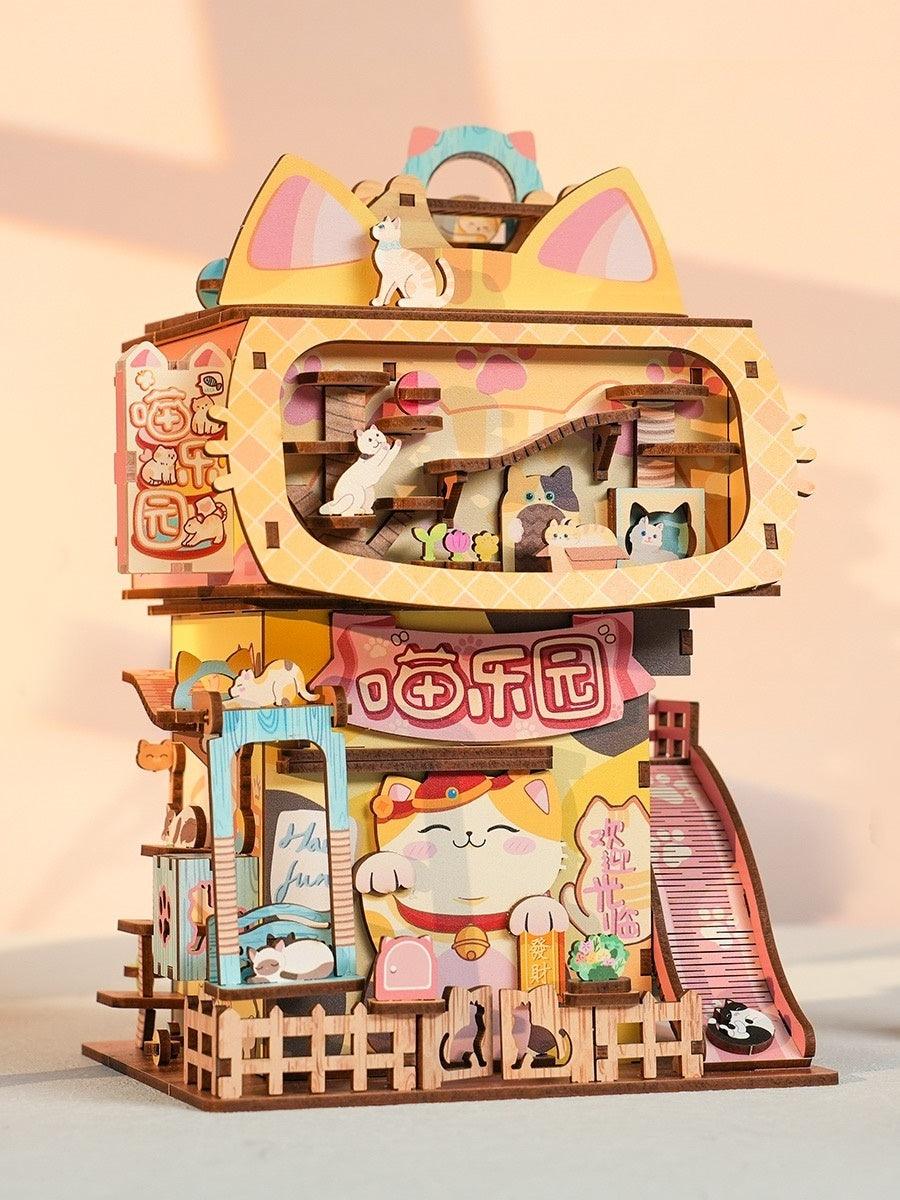 Cat Park | 3D Wooden Puzzle | Miniature Crafts