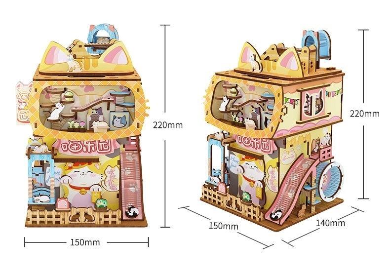 Cat Park | 3D Wooden Puzzle | Miniature Crafts