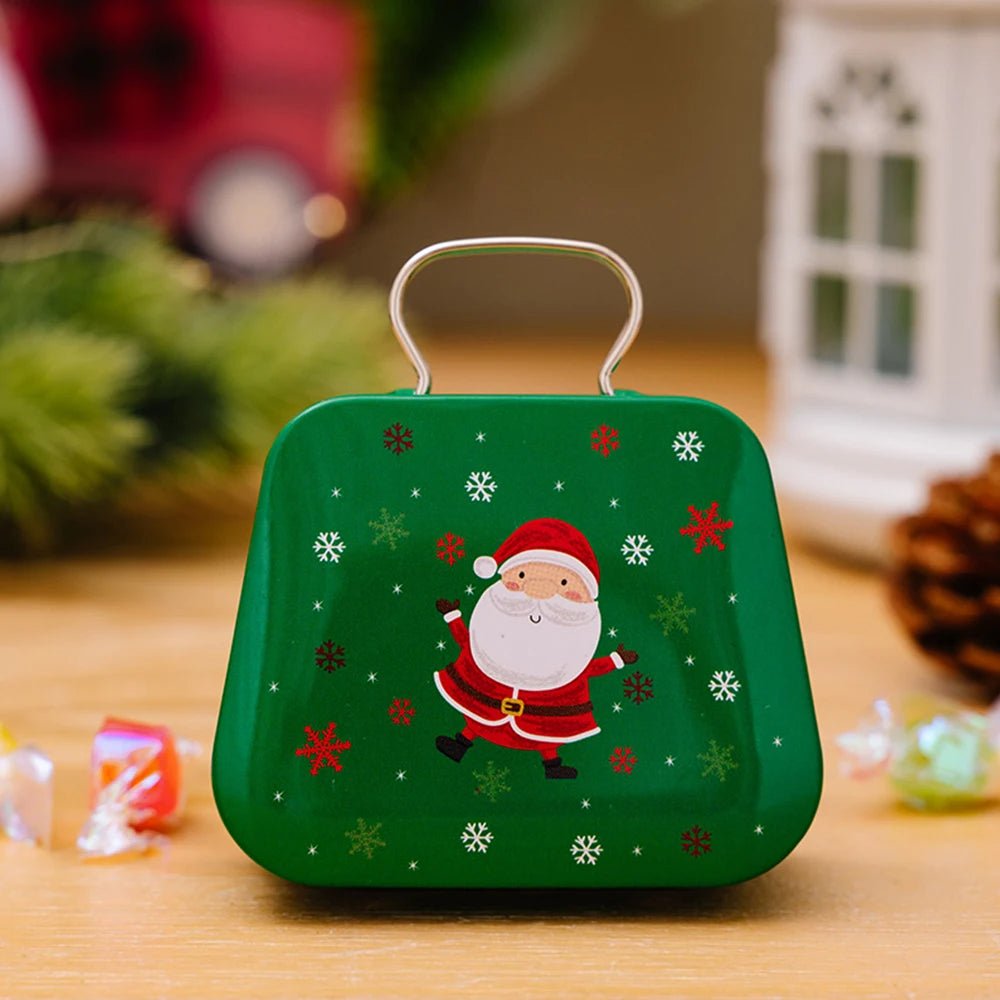 Christmas Tin Gift Box Set   – Charming Metal Storage Boxes with Lids for Holiday Treats