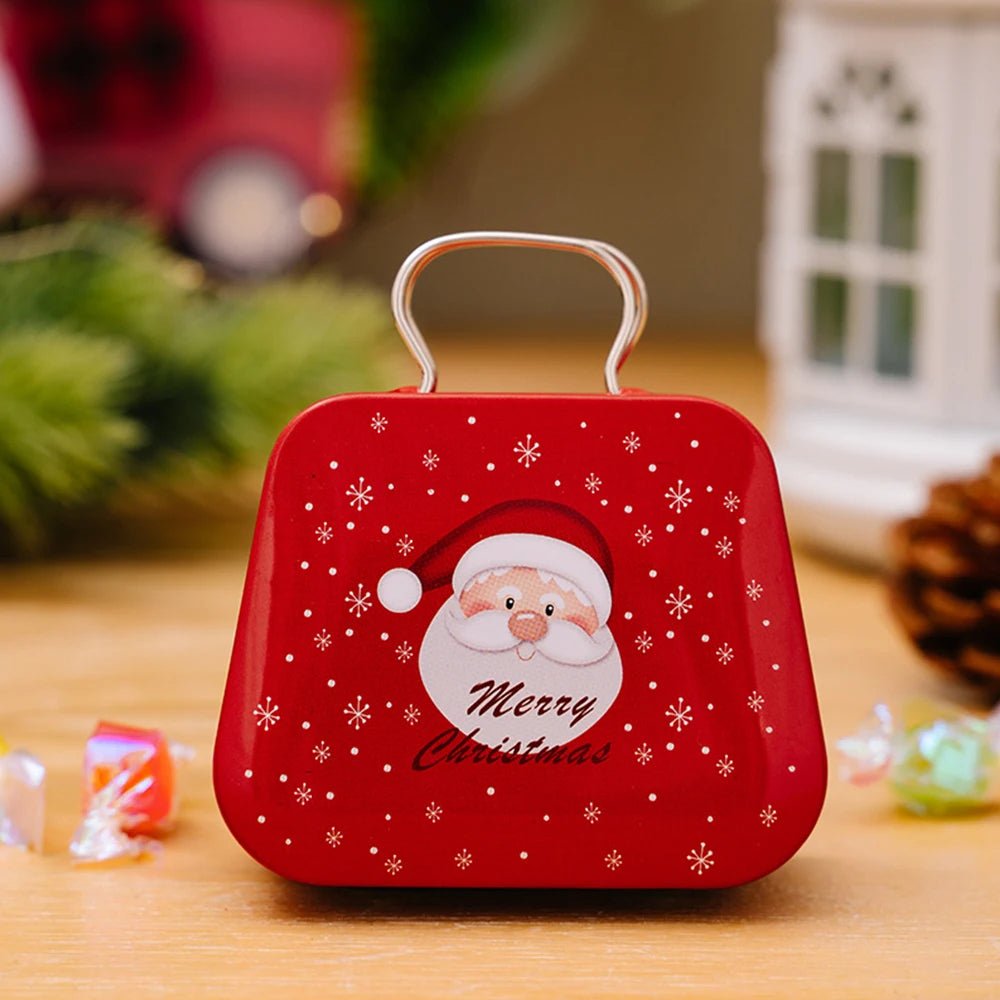 Christmas Tin Gift Box Set   – Charming Metal Storage Boxes with Lids for Holiday Treats