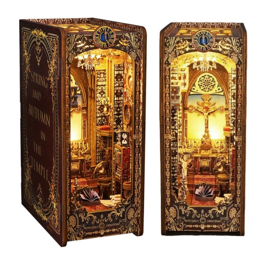 Medieval Church DIY Wooden Book Nook Kit