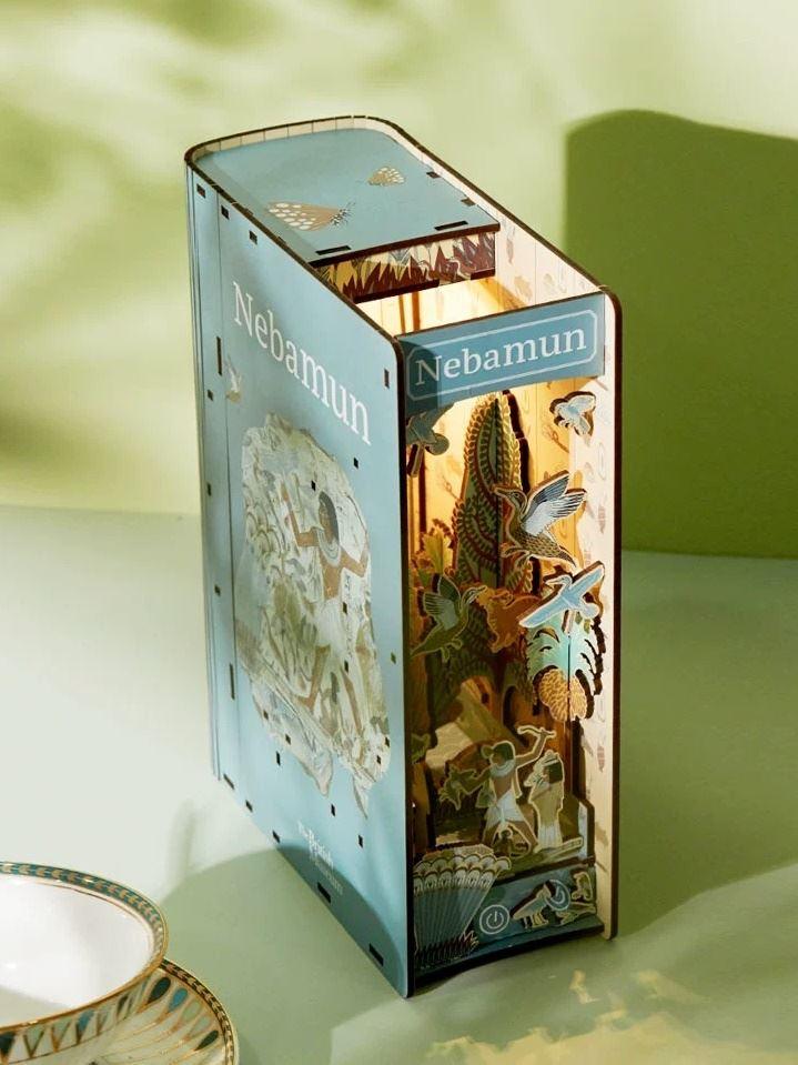 Egypt Nebamun's Garden DIY Wooden Book Nook Kit