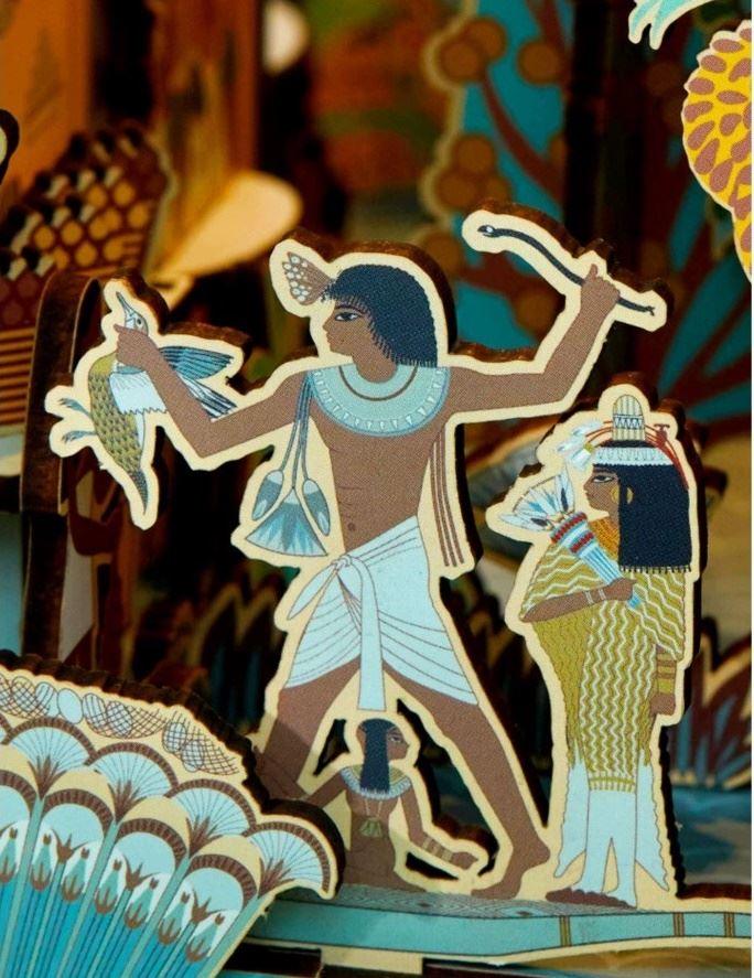 Egypt Nebamun's Garden DIY Wooden Book Nook Kit