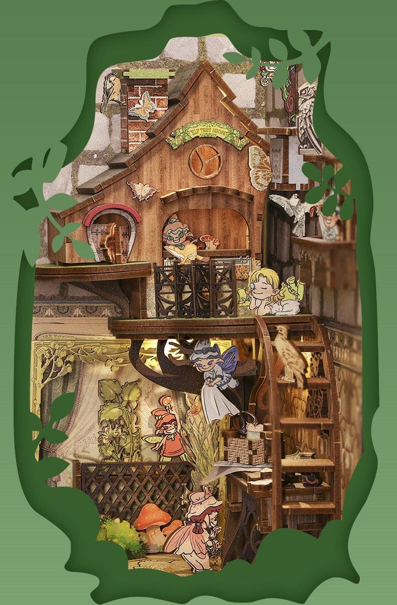 Elven Paradise | DIYBook Nook Kit | Bookshelf Decor