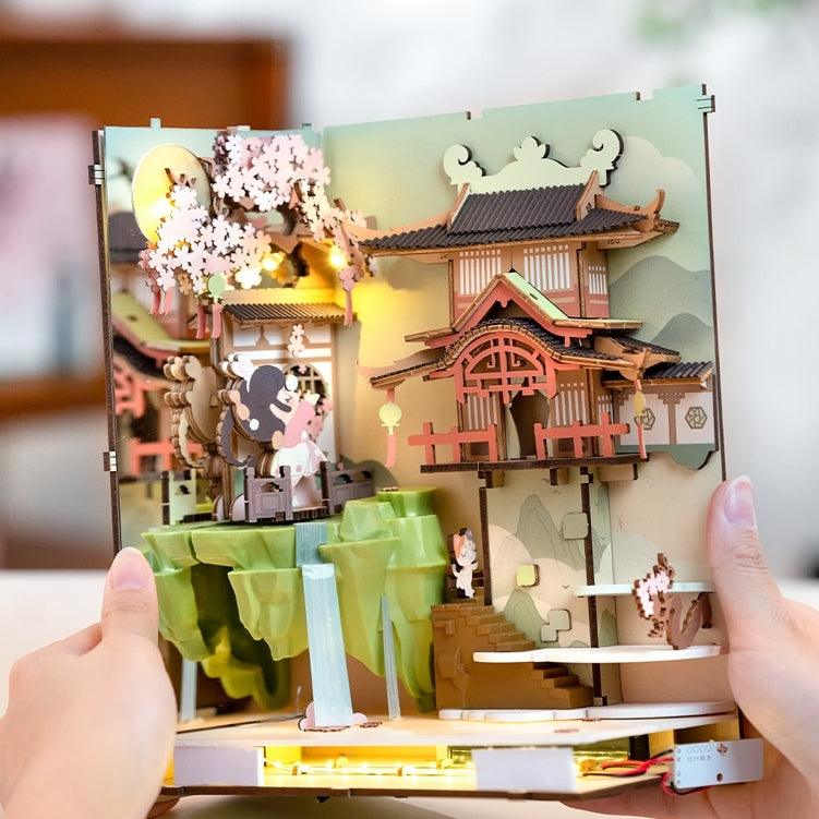Falling Sakura - DIY Wooden Book Nook Kit