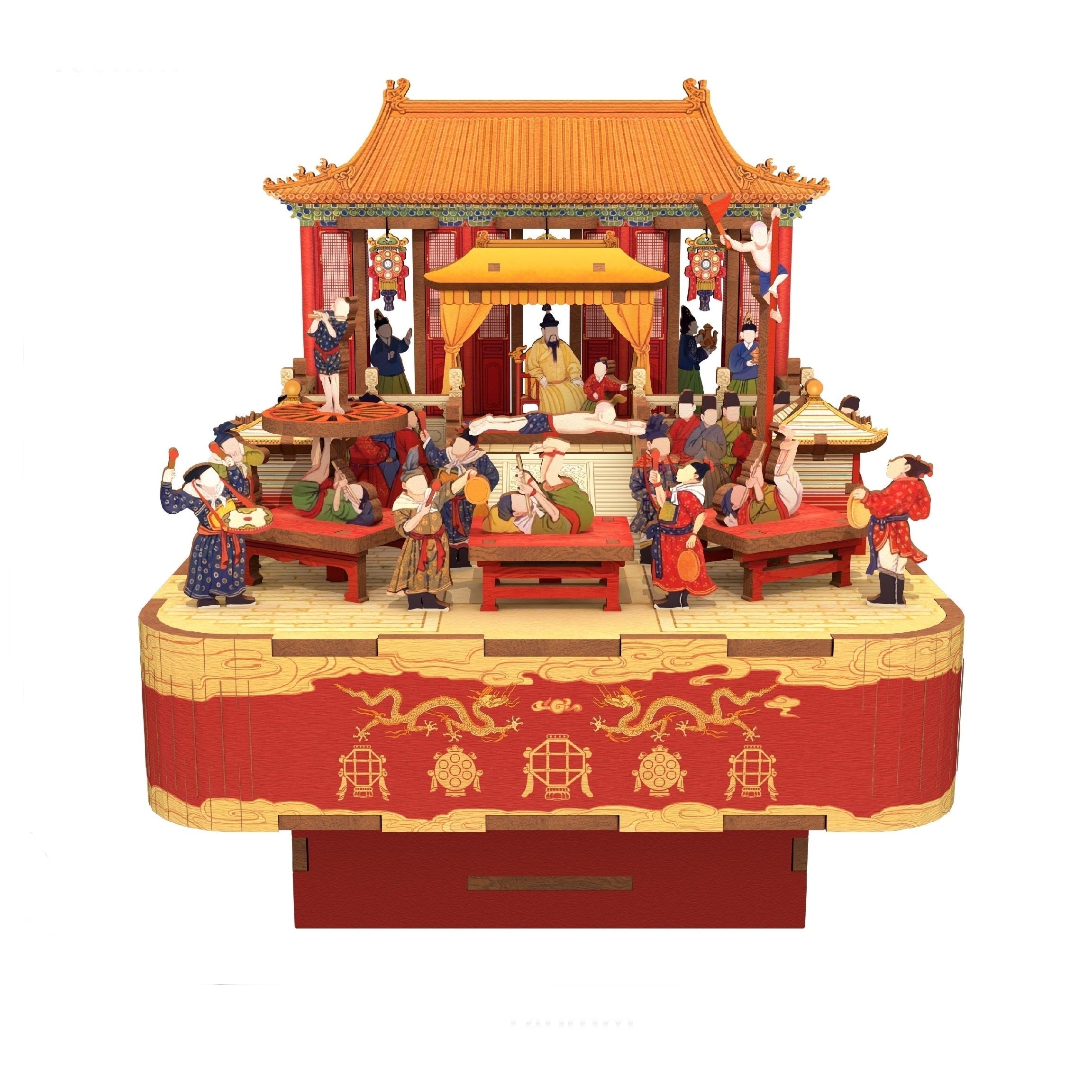 Festivity in Ming Dynasty | 3D Wooden Puzzles | DIY Music Box