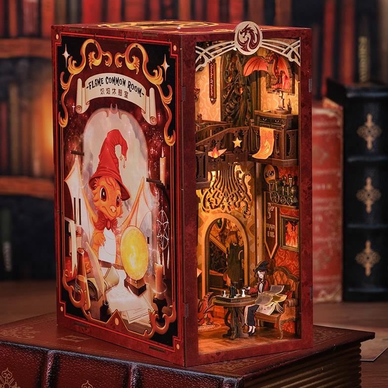 Flame Common Room | DIY Wizard Book Nook | Inspired by the world of wizards , witches and magic -