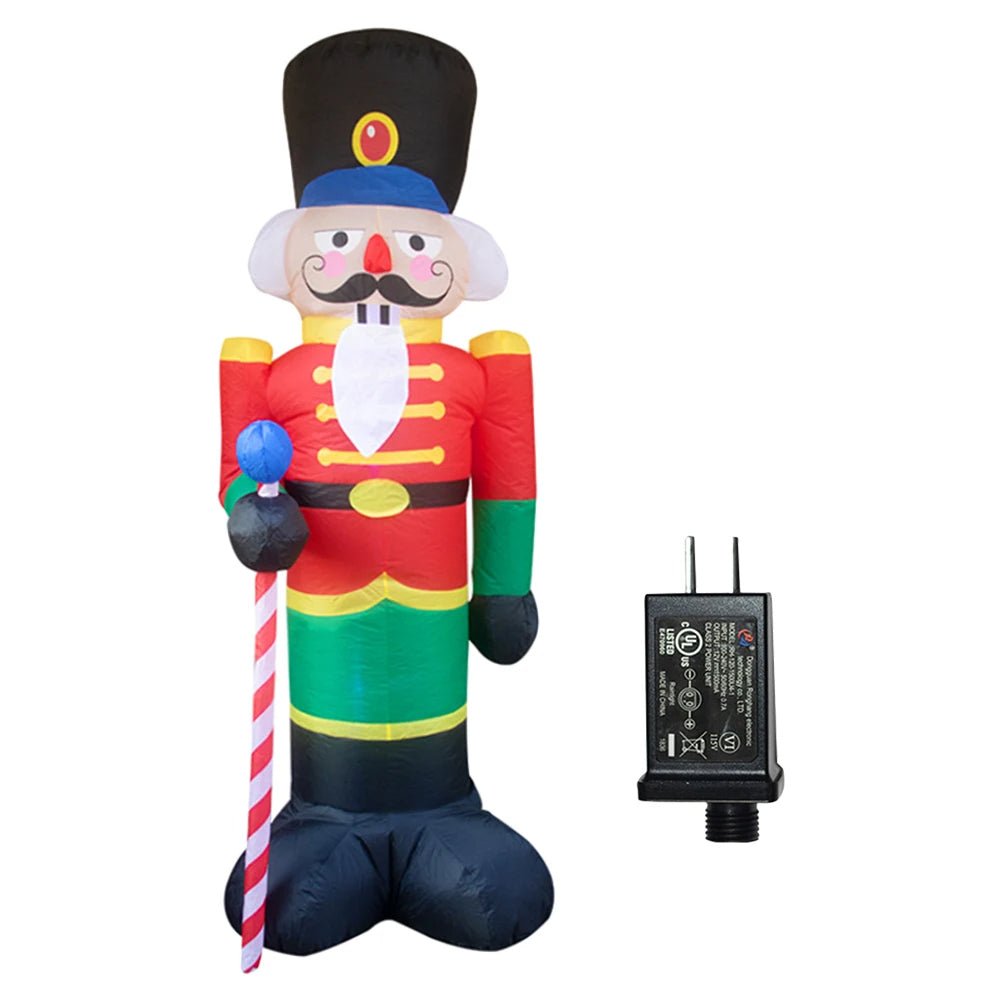 Glowing LED Inflatable Christmas Tree & Elf – Festive Outdoor Ornament for Magical Parties & New Year Cheer