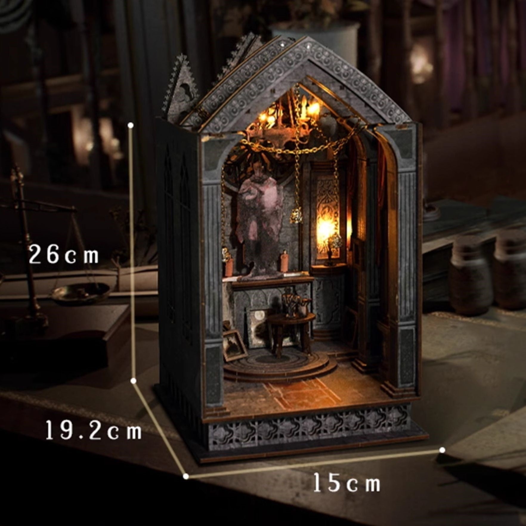 Quiet Night Prayer DIY Book Nook Kit | Gothic Church Inspired