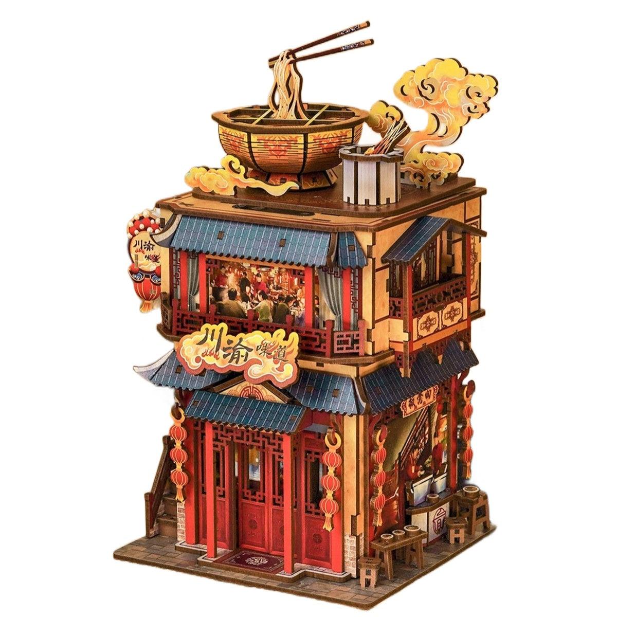 Hot Pot Restaurant | 3D Wooden Puzzle | Miniature Crafts