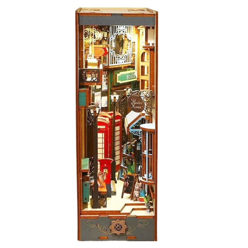 Island Holiday | DIY Wooden Book Nook Kit | Bookshelf Insert Decor