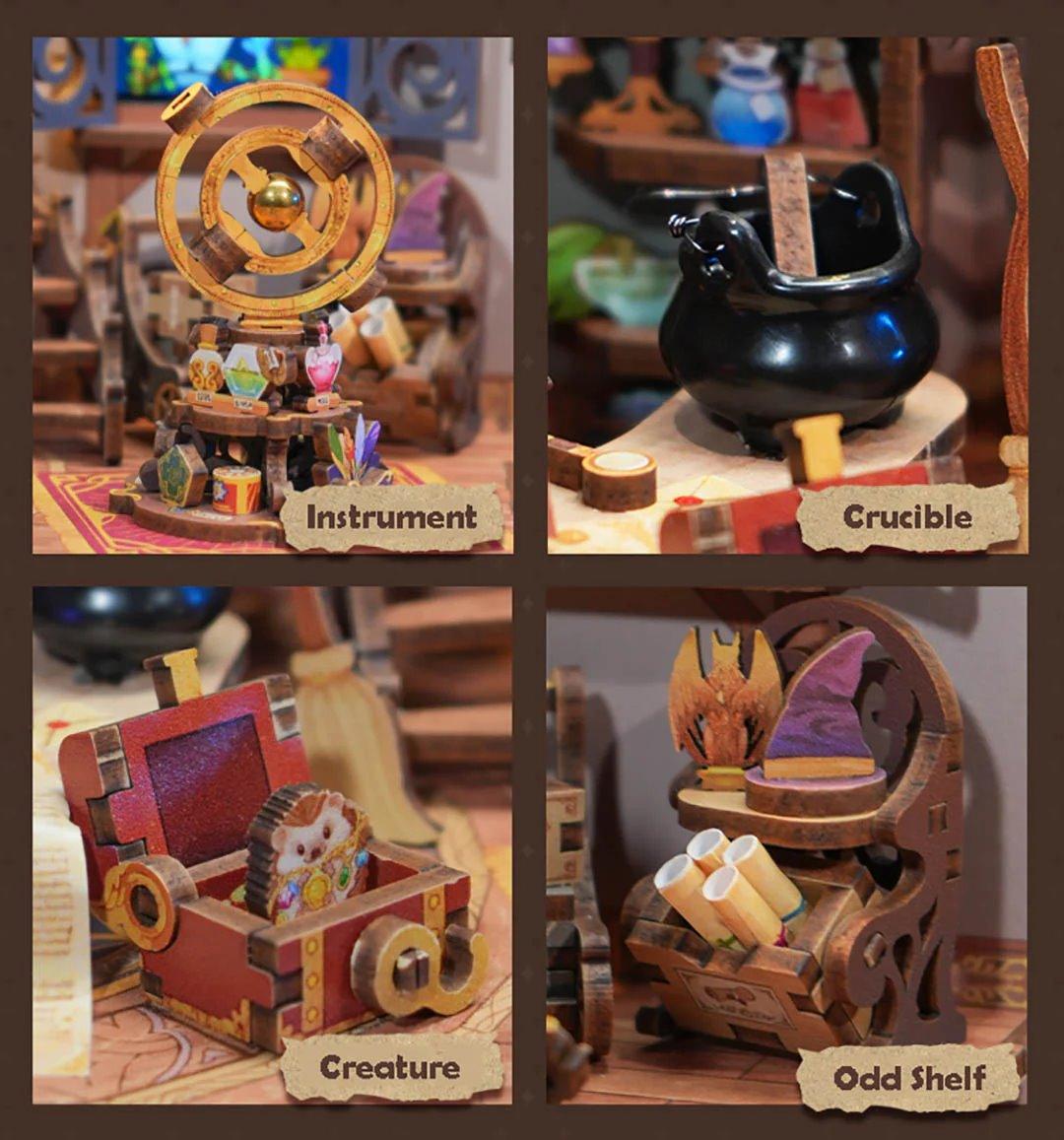 Magic Shop DIY Miniature House Kit | Motion Scene