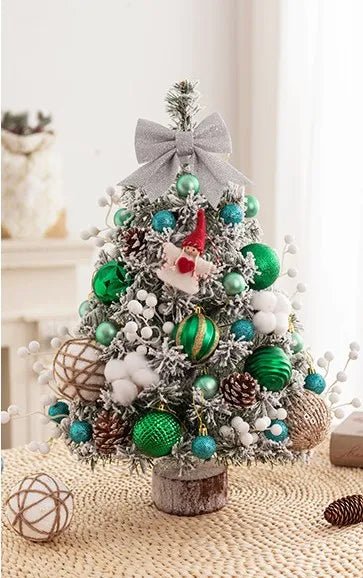 Mini Tabletop Christmas Tree with LED Lights – 45CM Festive Decor for Home, Office & Parties