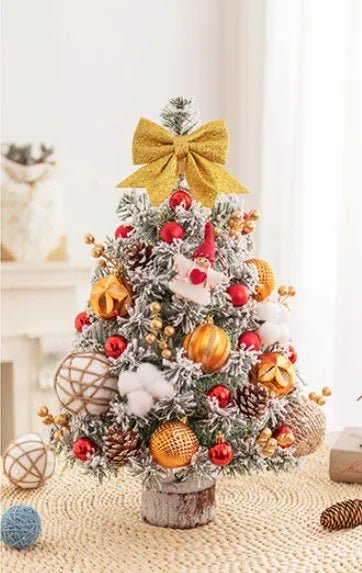 Mini Tabletop Christmas Tree with LED Lights – 45CM Festive Decor for Home, Office & Parties